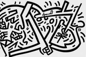 Brain with sword going through it tattoo idea
