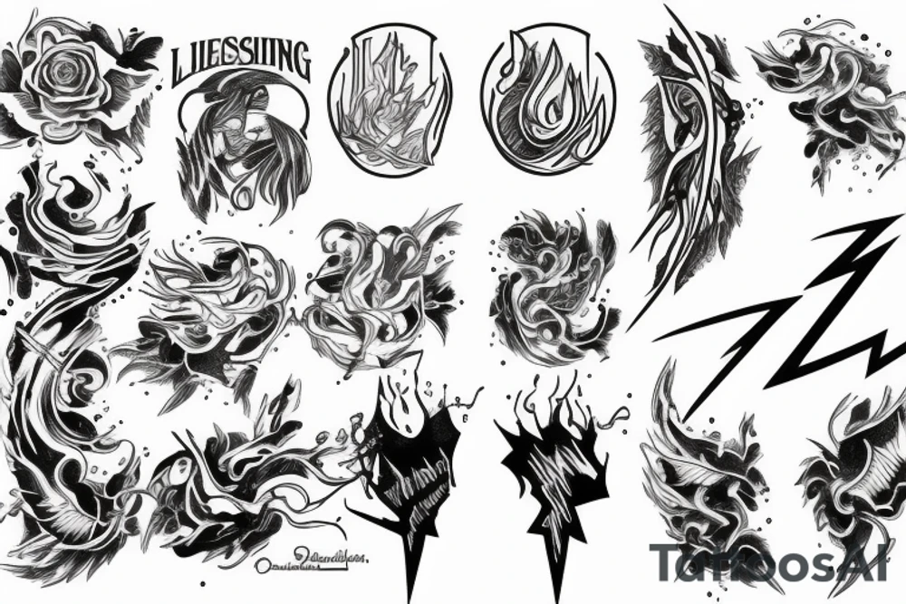 lightning tattoo idea