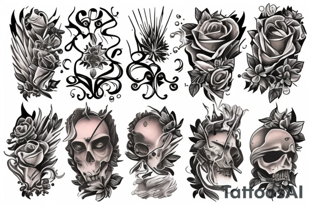 lit match tattoo idea