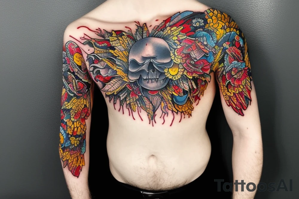 match on fire tattoo idea