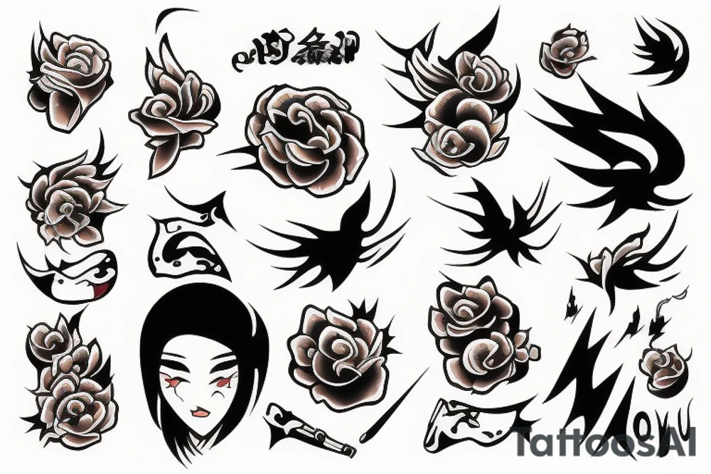 match on fire tattoo idea