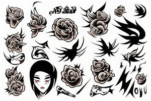 match on fire tattoo idea