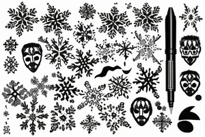 Kiss the snow tattoo idea