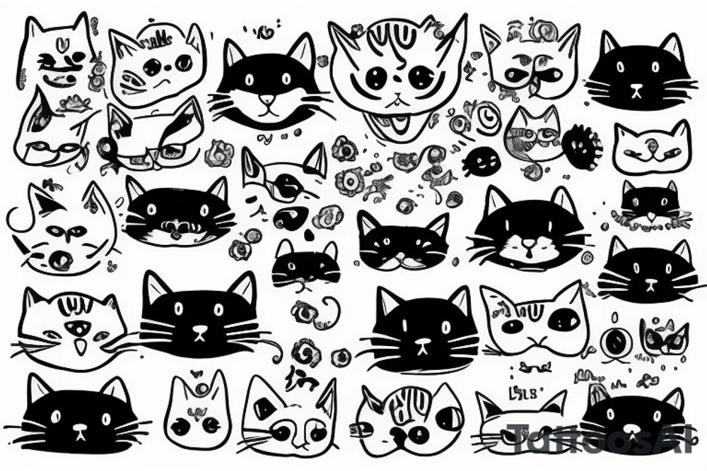 Smile cat tattoo idea