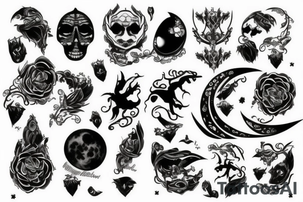 moonlight tattoo idea