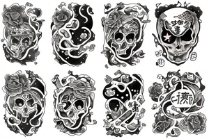Lost human in cosmos tattoo idea