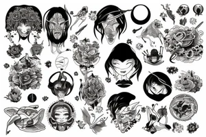 Lost human in cosmos tattoo idea