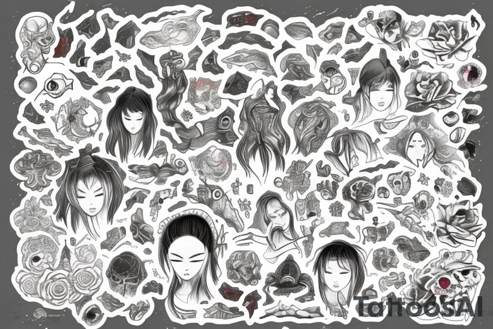 Lost human in cosmos tattoo idea