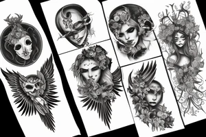 fallen angel tattoo idea