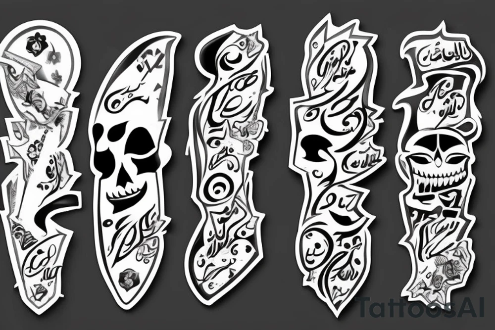 دختر با گل و تیغ tattoo idea