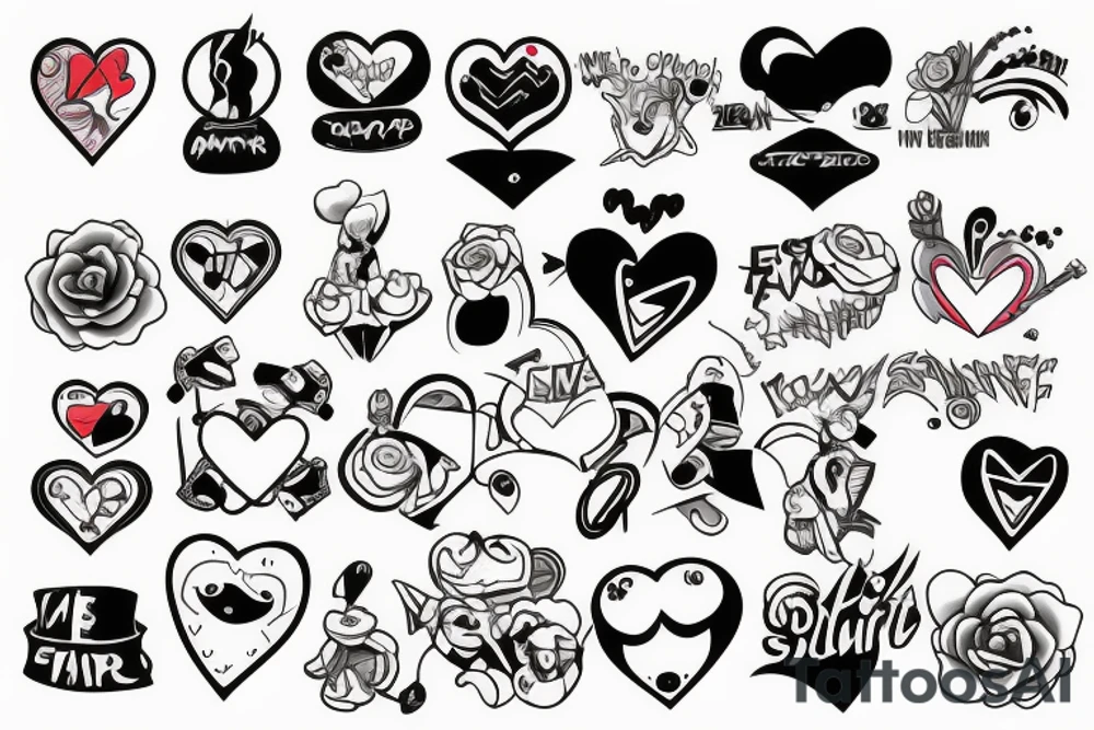 Electric heart tattoo idea