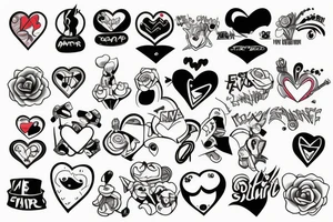 Electric heart tattoo idea