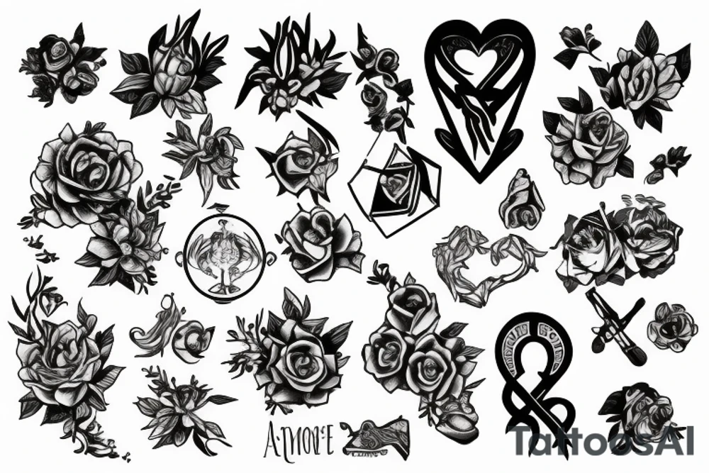 Aromantic Asexual tattoo idea