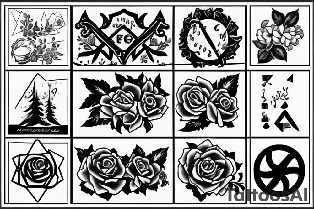 Aromantic Asexual tattoo idea
