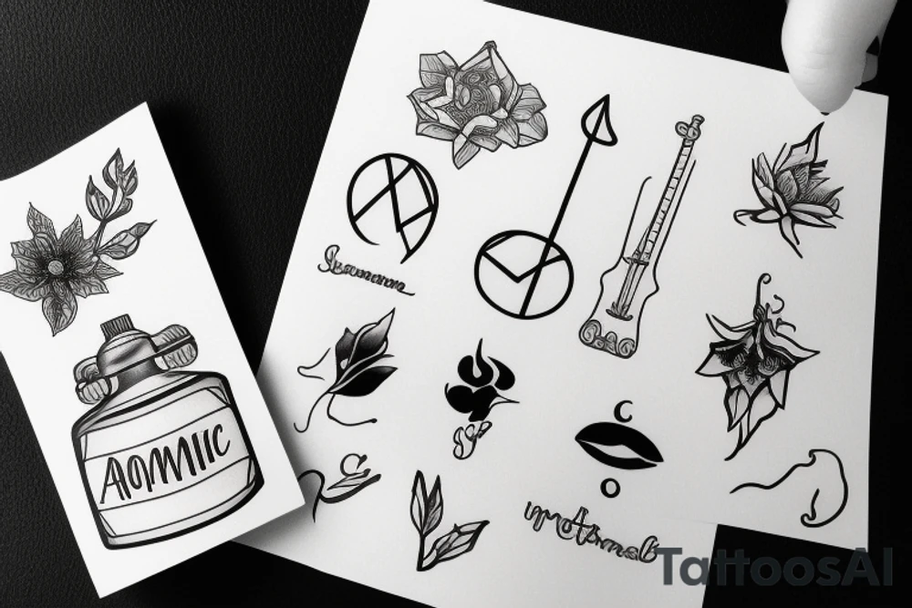 Aromantic Asexual tattoo idea