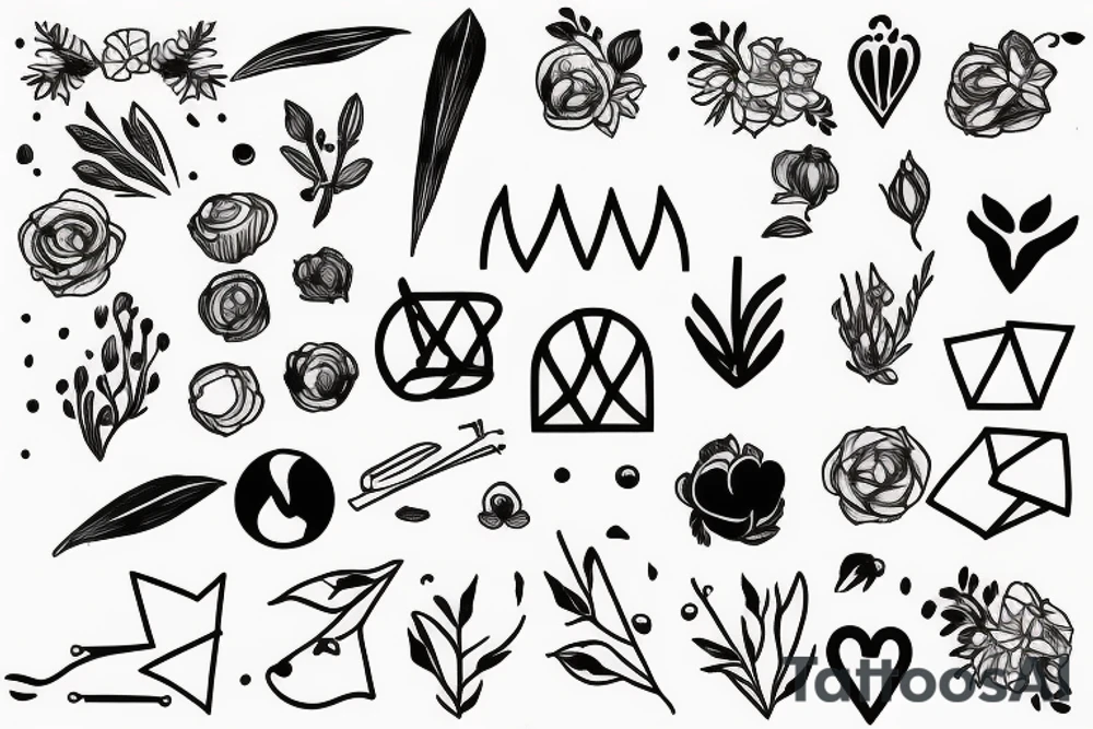 Aromantic Asexual tattoo idea