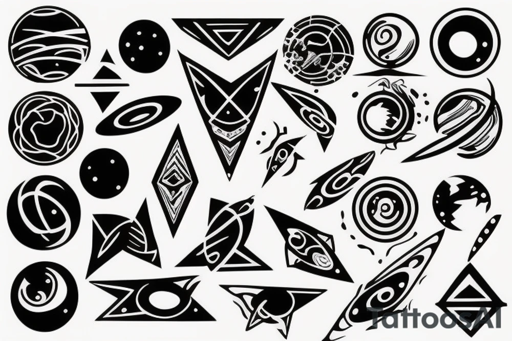 Space tattoo idea