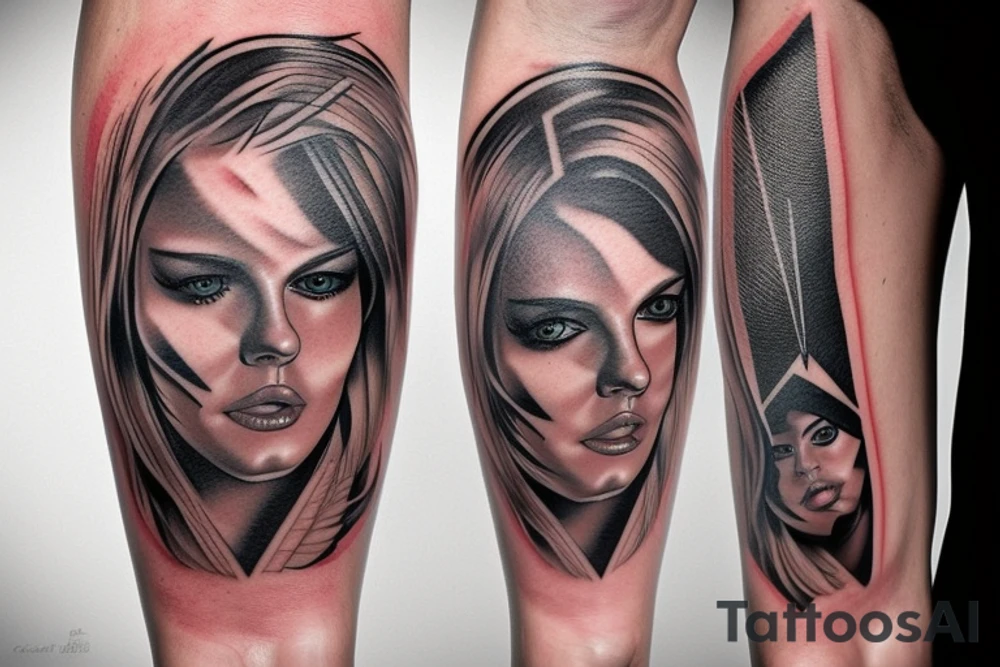 arrow in leg dowakin tattoo idea