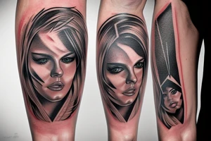 arrow in leg dowakin tattoo idea