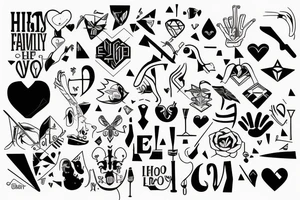 great love for his family tattoo idea