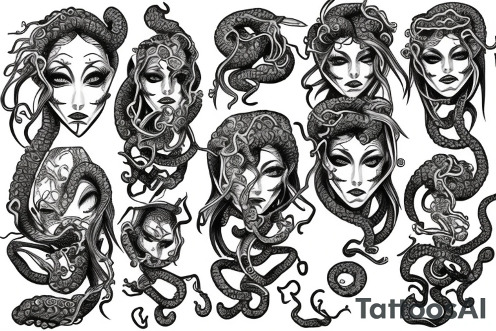 Medusa gorgon tattoo idea