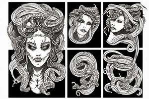 Medusa gorgon tattoo idea