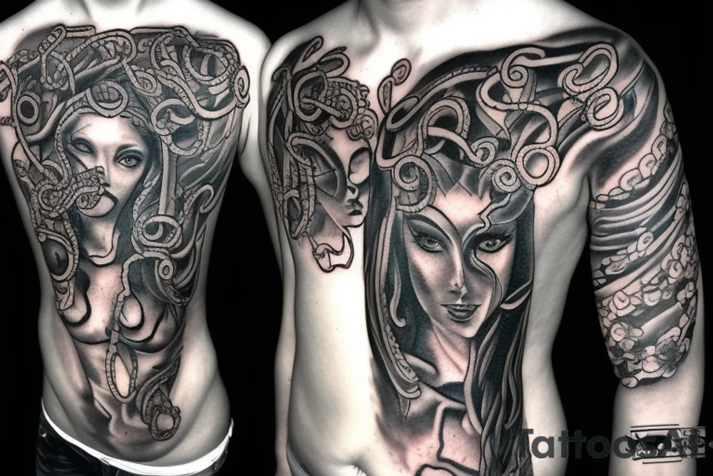 Medusa gorgon tattoo idea