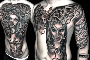 Medusa gorgon tattoo idea