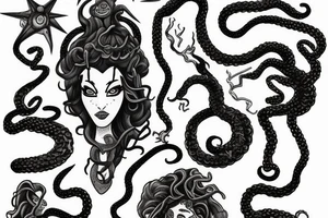 Medusa gorgon tattoo idea