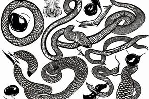 Ice snake tattoo idea