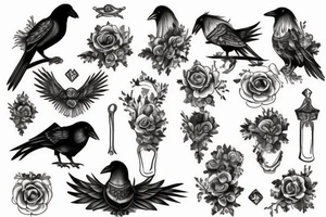 Marie Antoinette, the crow, the Tudors, wicca tattoo idea