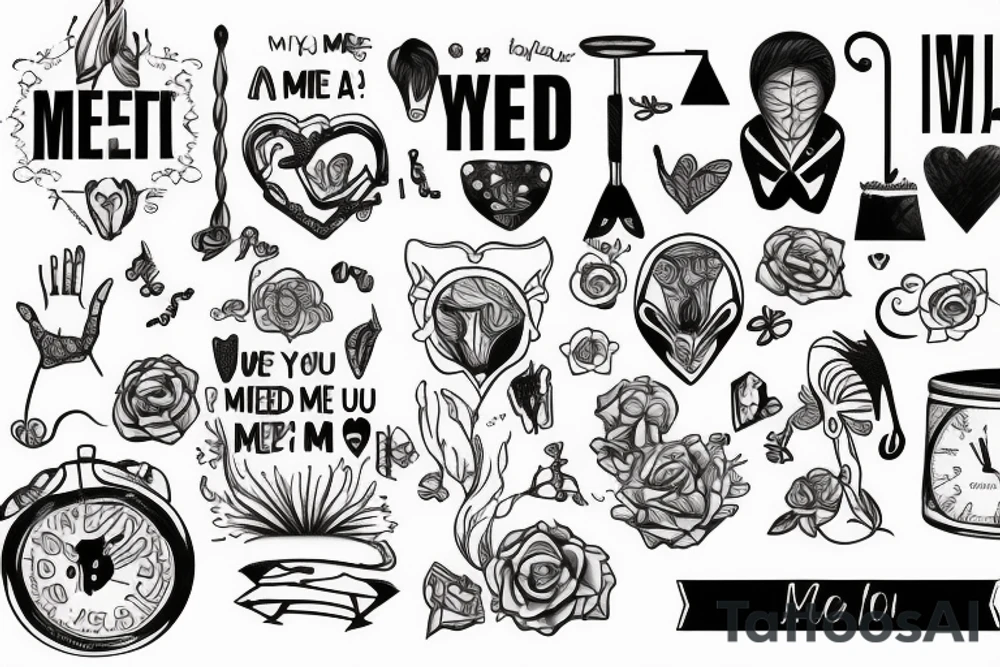You met me at a weird time in my life tattoo idea