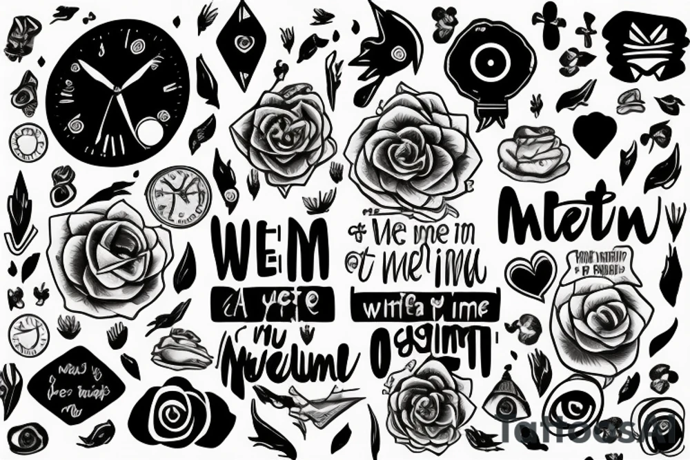 You met me at a weird time in my life tattoo idea
