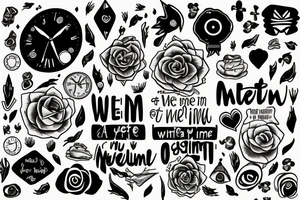 You met me at a weird time in my life tattoo idea