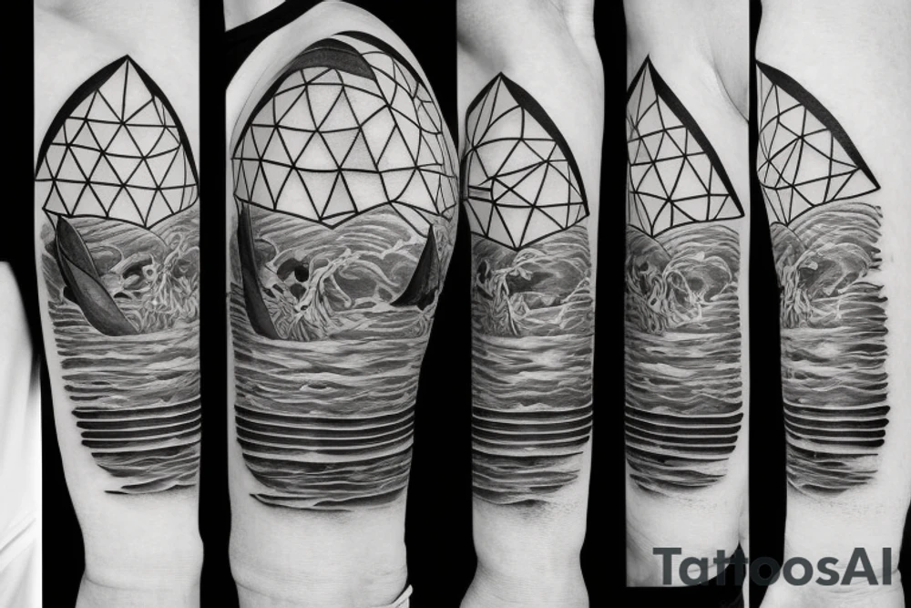 fisherman on the moon tattoo idea