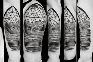 fisherman on the moon tattoo idea