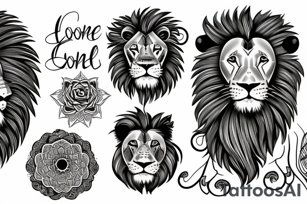 Lion, tresh tattoo idea