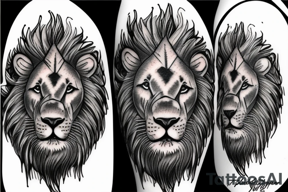 Lion, tresh tattoo idea