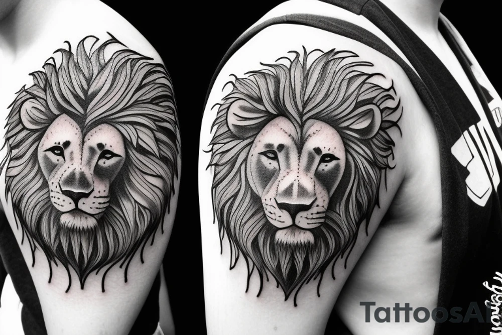 Lion, tresh tattoo idea