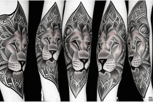 Lion, tresh tattoo idea