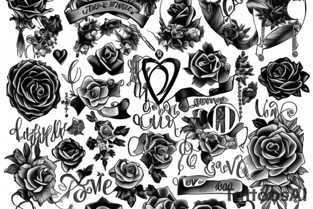 Timeless love tattoo idea