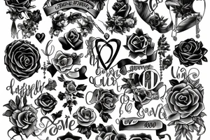 Timeless love tattoo idea