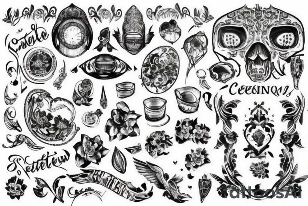 Серп и молот в шестерне в стиле стимпанк tattoo idea