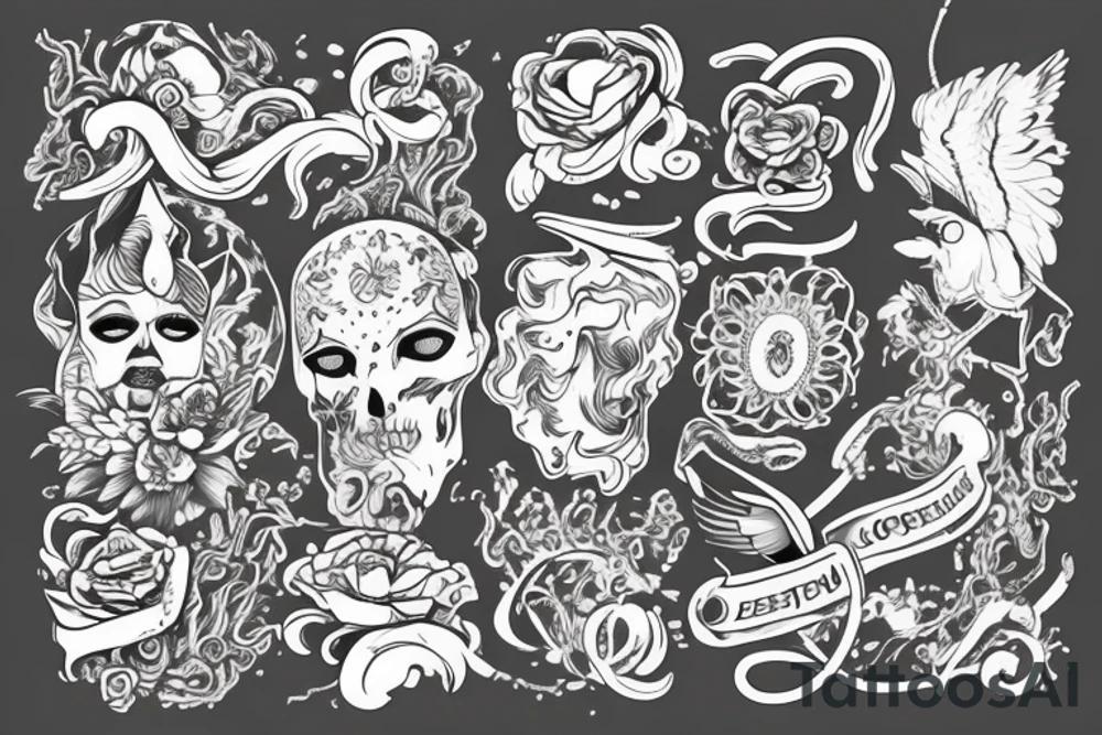 Серп и молот в шестерне в стиле стимпанк tattoo idea