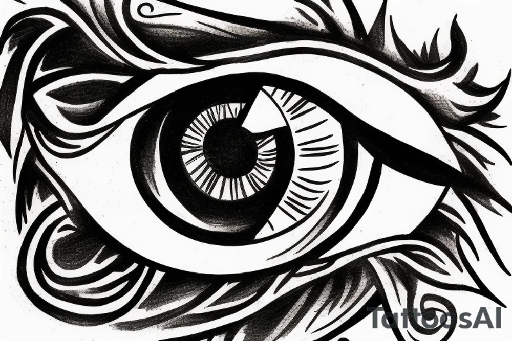 eye of horus with loyalty and confidence tattoo idea