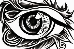 eye of horus with loyalty and confidence tattoo idea