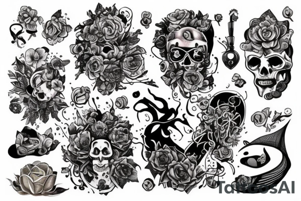Серп и молот tattoo idea