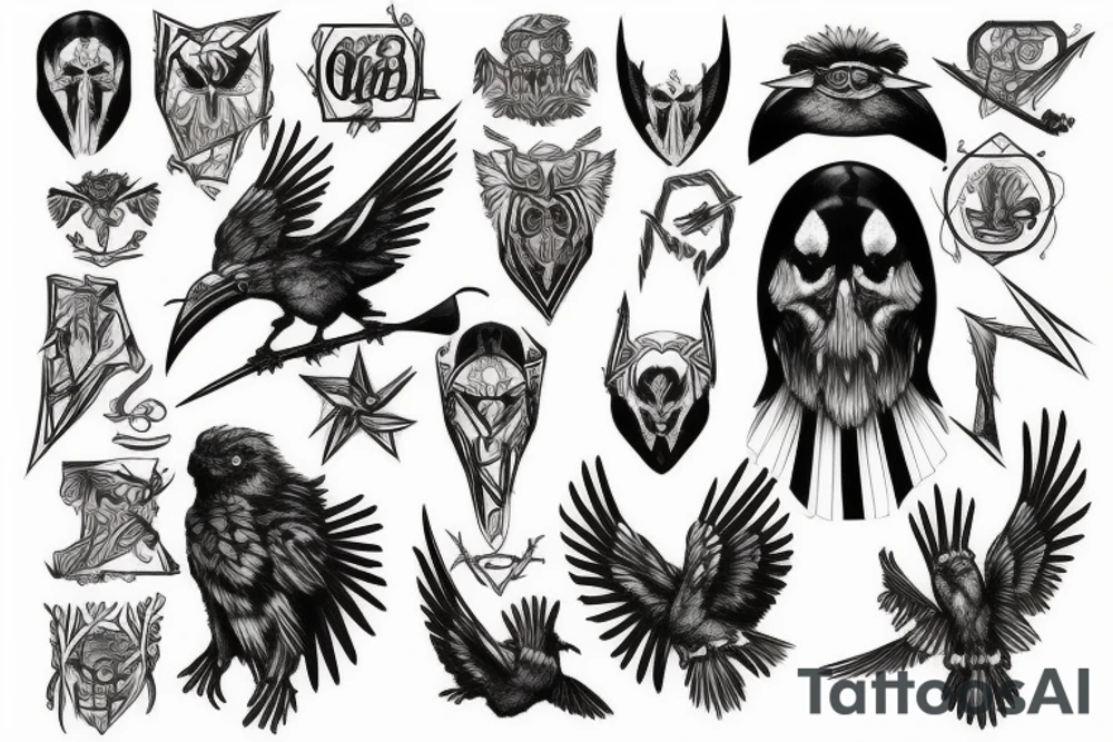 odin's crows tattoo idea