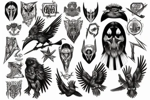 odin's crows tattoo idea