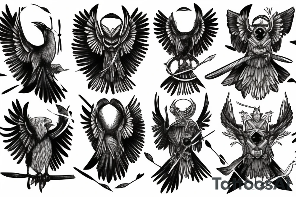 odin's crows tattoo idea